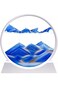 Wantoty Moving Sand Art Picture - 3D Deep Sea Sandscape Color Quicksand Decor, Round Glass Moving S