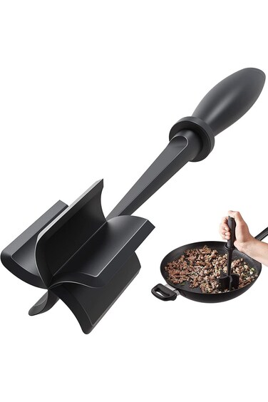 Oasisgalore Meat Chopper for Hamburger, Premium Heat Resistant Masher and Smasher for Ground Beef,