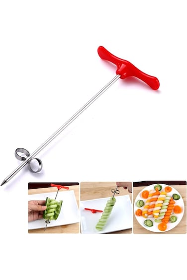 أداة تقطيع الخضروات الحلزونية الإبداعية من Enyolidimk، أداة تقطيع البطاطس والجزر والخيار والسلطة، يدوية الصنع