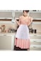 KASTWAVE White Waist Apron Half Apron Kitchen Half Waist Apron Ruffle Chef Work Bib Maid Apron Dres
