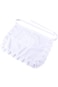 KASTWAVE White Waist Apron Half Apron Kitchen Half Waist Apron Ruffle Chef Work Bib Maid Apron Dres