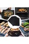 VicJoye 5PCS BBQ Grill Mat,Non Stick Reusable Grill Sheets and Baking Mesh for Outdoor Indoor BBQ W