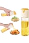 Excefore 2-in-1 Oil Spray Bottle, 9.6oz/285ml Glass Olive Oil Dispenser Bottle Oil Sprayer with Pou