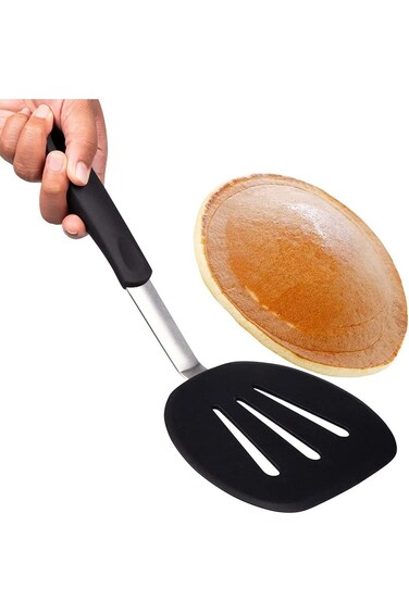 KASTWAVE Silicone Turner Spatula Pancake Spatula Nonstick Set 600F Heat-Resistant Flexible Rubber S