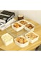 Divided Serving Tray with Lid and Handle,6 Compartments Snack Containers,Portabl Snack Platters,Sna