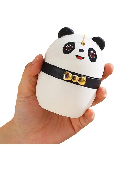 Toothpick Holder, Automatic Toothpick Dispenser, Cute Panda Toothpick Dispenser for Kitchen Restaur