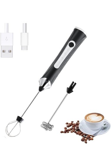 خفاقة حليب ميتكمولارد - خفاقة حليب - صانعة رغوة كهربائية محمولة باليد، خفاقة صغيرة لرغوة مشروب القهوة