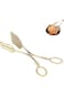 Bluejw Gold Serving Tongs for Serving Food, Small Buffet Kitchen Cake Tongs Bread Tongs Thickening
