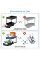 Under Sliding Cabinet Basket Organizer, 2 Tier Under Sink Organizers with 1 Hanging Cup &amp; 4 hooks,