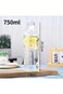Glass Water Bottle with Time Measurement Listed Printed Water Bottle, Sports Water Bottle for Gym,