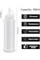 FUNI 2 Pcs 8oz Plastic Squeeze Condiment Bottles Sauce Bottles, 8oz Seasoning Dispensers 250ml Sque