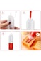 FUNI 2 Pcs 8oz Plastic Squeeze Condiment Bottles Sauce Bottles, 8oz Seasoning Dispensers 250ml Sque