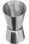 Double Cocktail Jigger, Stainless Steel Double-Head Measuring Cup, Silver 15/30ml Cocktail Jigger,