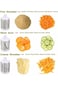 Manual Rotary Food slicer Cheese Grater Kitchen Mandolin Vegetable Slicer 4 Pcs 3 In 1 Handheld Spi