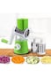 Manual Rotary Food slicer Cheese Grater Kitchen Mandolin Vegetable Slicer 4 Pcs 3 In 1 Handheld Spi