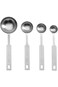 MIBRU Stainless Steel Measuring Spoons Set of 4 Tablespoon and Teaspoon for Cooking and General Kit