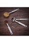 MIBRU Stainless Steel Measuring Spoons Set of 4 Tablespoon and Teaspoon for Cooking and General Kit