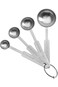 MIBRU Stainless Steel Measuring Spoons Set of 4 Tablespoon and Teaspoon for Cooking and General Kit
