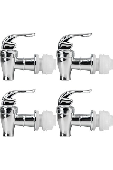 Tazweeq 4Pcs Drink Dispenser Spigot Replacement, Plastic Water Jug Spigot for Beverage Dispenser, O