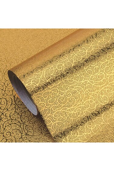 Kitchen Backsplash Wallpaper Peel and Stick Aluminum Foil Contact Paper Self Adhesive Oil-Proof Hea