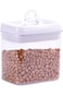 Home Concept Air Tight storage food storage container 1.4 L Clear/white