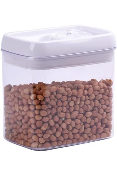 Home Concept Air Tight storage food storage container 1.4 L Clear/white