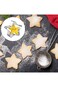 Moon and Star Cookie Cutters Shapes, 4Pcs Stainless Steel Biscuit Cutters Molds, Mini Cookies Cutte