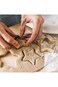 Moon and Star Cookie Cutters Shapes, 4Pcs Stainless Steel Biscuit Cutters Molds, Mini Cookies Cutte