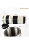 D LC Camera Lens Mug with, Stainless Steel Travel Thermos Camera Lens Coffee Tea Cup Mug Coffee Cup
