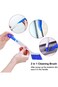 KASTWAVE Cleaning Brush 2 Pcs Small Stiff Scrub Brush for Cleaning Sink Scrub Brush with Handle, Ba