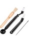 Dustproof 4 Pcs Coffee Machine Brush Cleaner, Grinder Cleaning Tool With Spoon for Bean Grain, Bari
