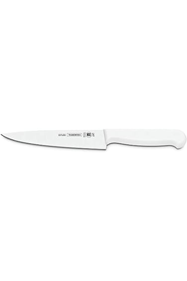 Tramontina Professional 6 Inches Meat Knife with Stainless Steel Blade and White Polypropylene Hand
