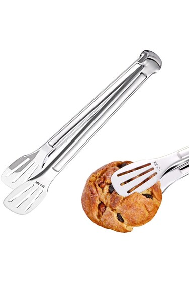 Tongs For Cooking, Stainless Steel Kitchen Tongs Frying Tongs Utensils