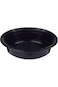 Hotpack Black Base Round Microwavable Container 16Oz with Lid 50 Pieces