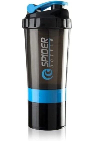 زجاجة شاكر بروتين العنكبوت من ALCOACH سعة 20 أونصة مقاومة للتسرب، زجاجة مياه محمولة للصالة الرياضية مع