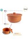 Luksyol Clay Pot For Cooking, Large Pot, Big Pots For Cooking, Handmade Cookware, Cooking Pot With
