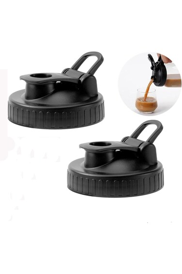 Mason Jar Lid, 2 Pack Mason Pour Spout Lid 86mm Regular Leak-proof Ball Canning Lids &amp; Reusable Fli