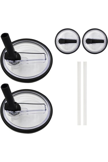 XICEN 2 PCS 40 oz Replaceble Tumbler Flip Straw Lid for Stanley Quencher, Straw Lid Replacement Fit