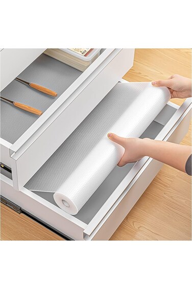 Tazweeq Shelf Liner Drawer Liner, Kitchen Drawer Mats Shelf Liner, Non-Slip Liner Non-Adhesive Wate