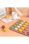 30 Cavity Macaron Cake Pan, Non-Stick Carbon Steel Macaron Baking Pans, Round DIY Cake Biscuits Des