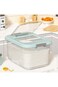 Rice Storage Container,Household Rice Barrel,Food Flour Storage Bins with Lids &amp; Cup,BPA Free,Kitch
