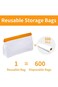 Reusable Food Storage Bags Set,Stand Up Reusable Storage Bags for Food Leakproof, 10 Pack, 2 Gallon