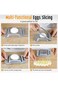 ELECDON Egg Slicer, Egg Slicer for Hard Boiled Eggs, Stainless Steel Wire Egg Slicer, Heavy Duty Al