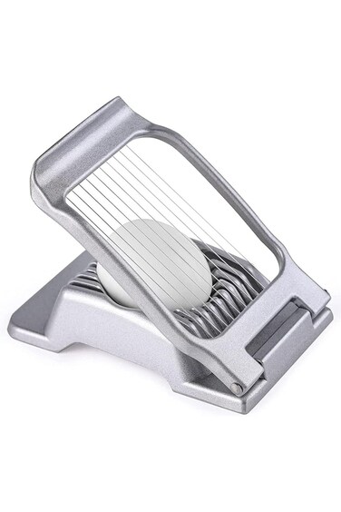 ELECDON Egg Slicer, Egg Slicer for Hard Boiled Eggs, Stainless Steel Wire Egg Slicer, Heavy Duty Al
