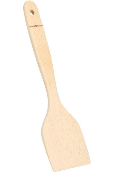 Al Sanidi Wooden Cooking Spoon, Wood Spoons, Beige, 32.5 cm