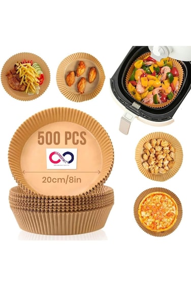 Brandsfinity Air Fryer Disposable Paper (Round 20cm, 100, Counts)