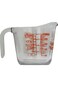Anchor Hocking Glass Open Handle Measuring Cup 4-Pieces Set, 16 Oz Capacity