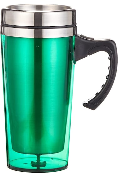 كوب سفر مزدوج الجدار من رويال فورد Rf9816، سعة 480 مل، مع مقبض وغطاء مدمج للأصدقاء