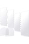 BPA&reg; 6 Pieces Clear Acrylic Cake Smoother Scraper Large Cake Comb for Icing Frosting Buttercream an