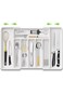 Wantoty Silverware Drawer Organizer, Expandable Utensil Tray for Kitchen, Adjustable Cutlery and Fl